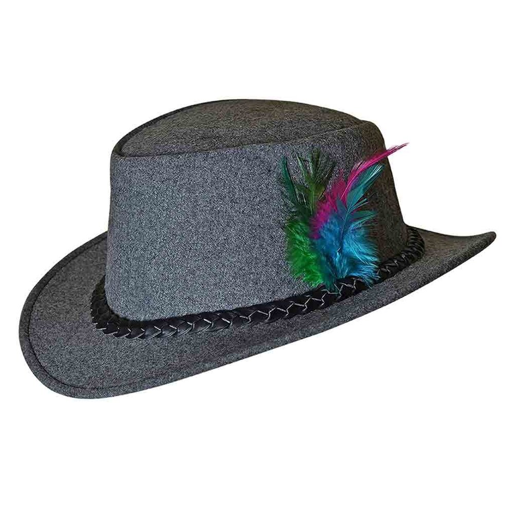 Bavarian Alpine Hat – Costume Hat for Men’s Vintage Beerfest Wool Hat Look NEW